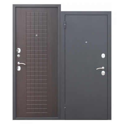 Дверь металлическая ГАРДА МУАР венге 960 левая фото 1