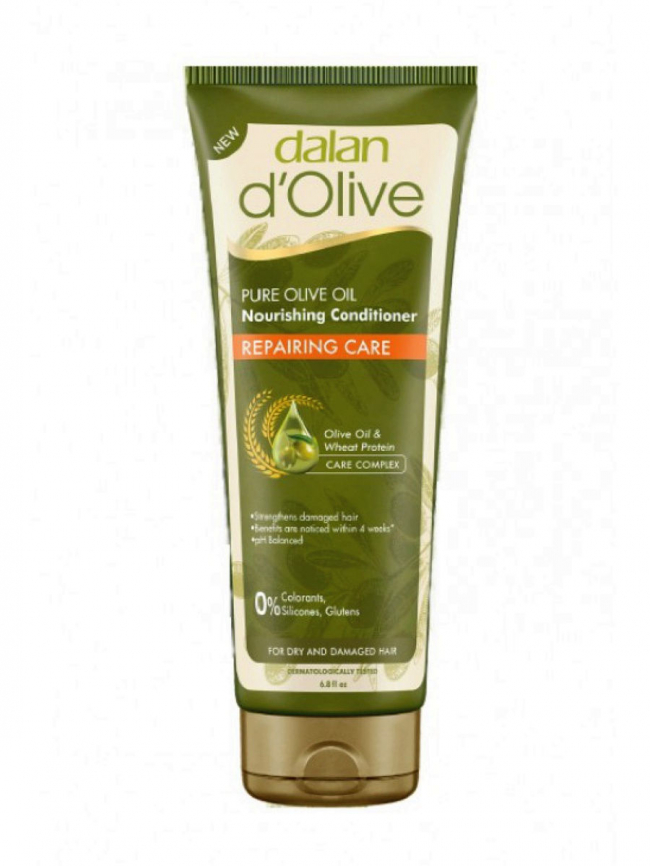 Кондиционер d`Olive для волос восстановление и питание 200 г фото 1