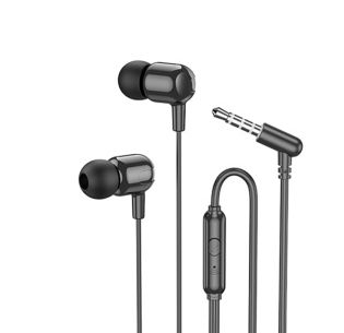 Наушники BOROFONE BM84, микрофон, кнопка ответа, регулятор громкости, кабель 1,2м, цвет: белый фото 1