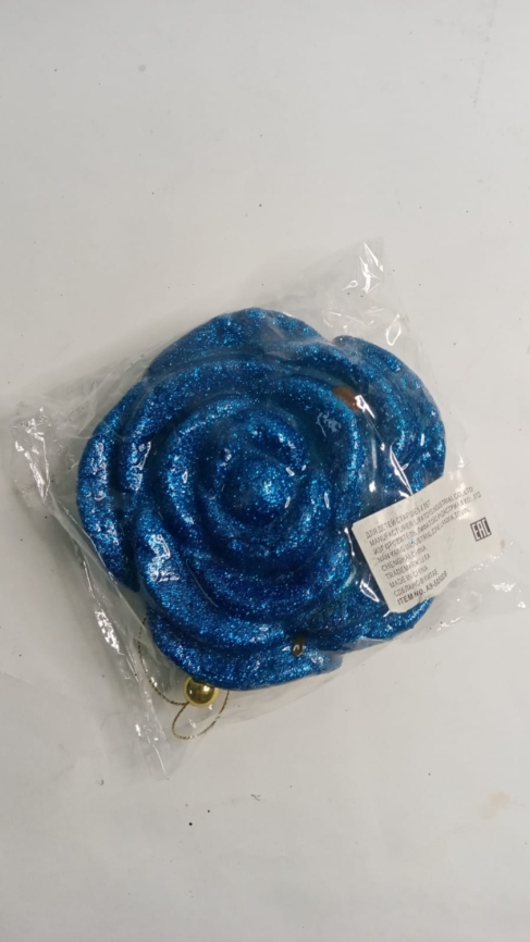 Н Г ёл. игрушка Роза 12х12см (син) фото 1
