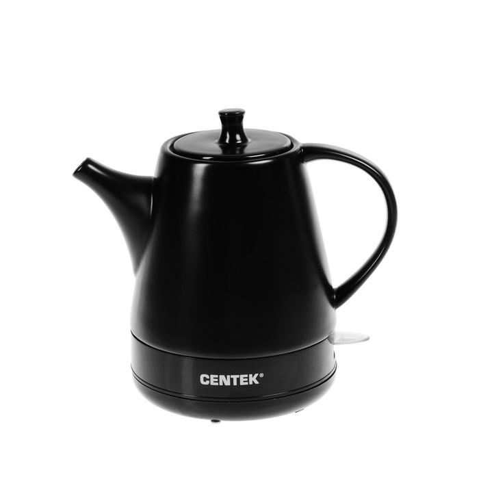 Чайник CENTEK CT-0063 керамика черный фото 2