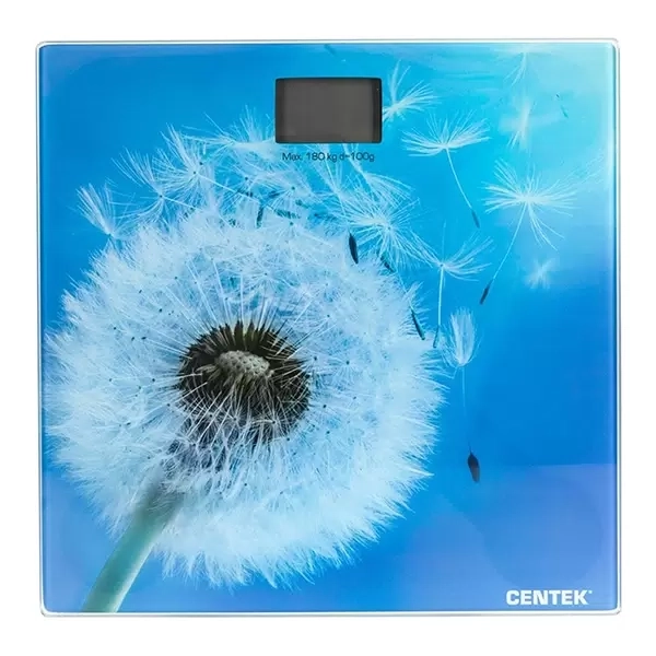 Весы напольные Centek CT-2421 SPRING FLOWER электронные 180кг, 0,1кг, LCD 45x28, размер 26х26см фото 1