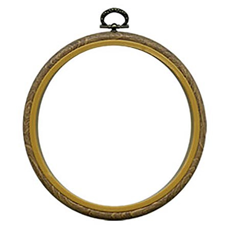 Пяльцы " Gamma " d 100мм внешнее кольцо - дерево, внутреннее кольцо - пластик, круглые 4" фото 1