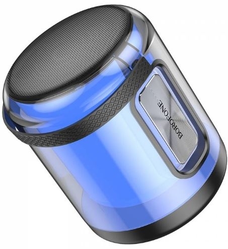 Колонка портативная Borofone, BR30,  Bluetooth 5.3, AUX, USB, SD, TF, подсветка, цвет: серый фото 1