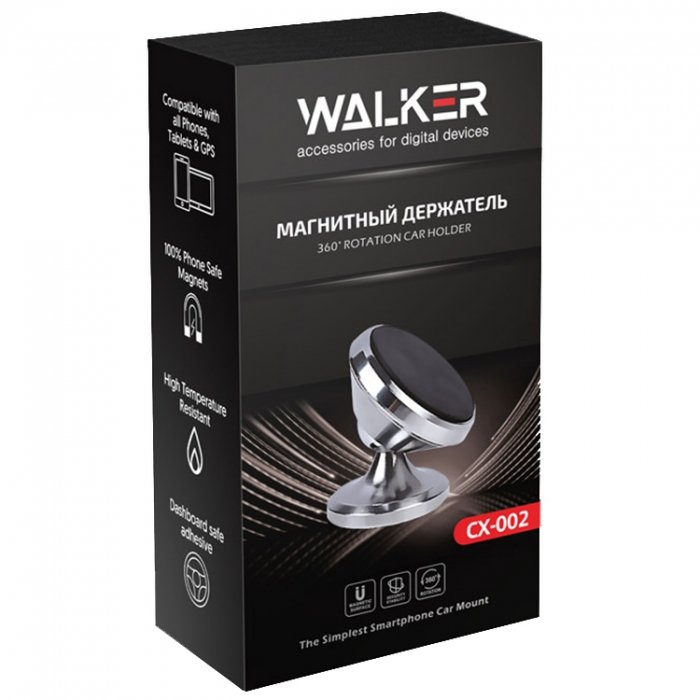 Магнитный держатель для телефона WALKER CX-002 фото 1