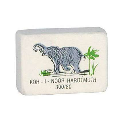 Ластик " Koh-i-Noor " Elephant 27*20*8мм белый каучук фото 1