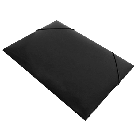 Папка на резинках " KWELT " А4 чёрная, толщина - 30мм, пластик 0,5мм, текстура поверхности- песок, н фото 1