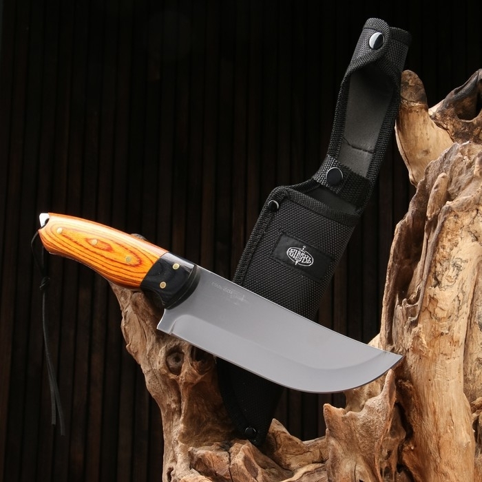 Нож охотничий "Телец" сталь - 40х13, рукоять - дерево, 29 см фото 1