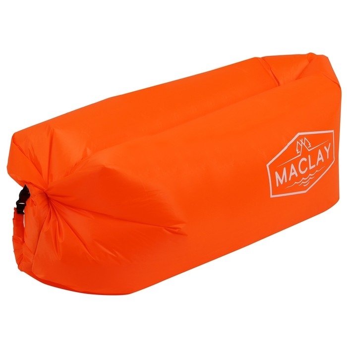 Надувной диван Maclay «Ламзак», 190Т, 180х70х45 см, цвет оранжевый фото 1
